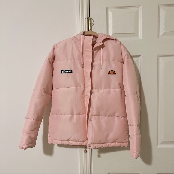 Ellesse Pink Winter Puffer Jacket - Picture 6 of 9